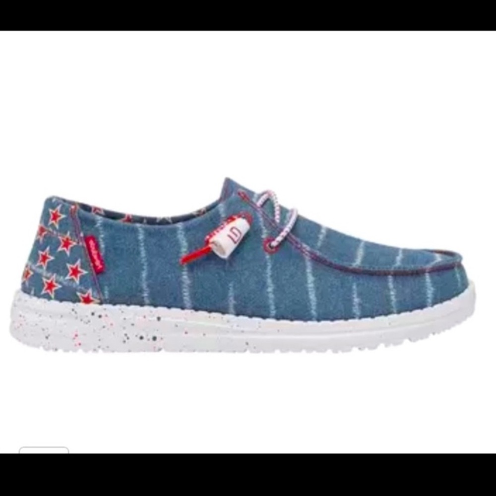 HEY DUDE women’s 8 Patriotic pattern